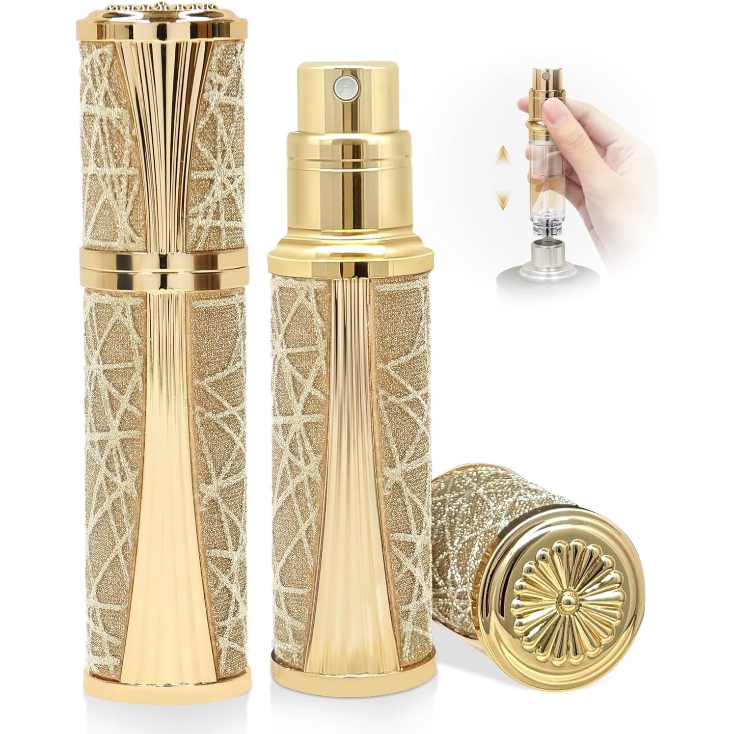 Luxury Skincare Packaging - زجاجة رذاذ عطر للسفر قابلة لإعادة