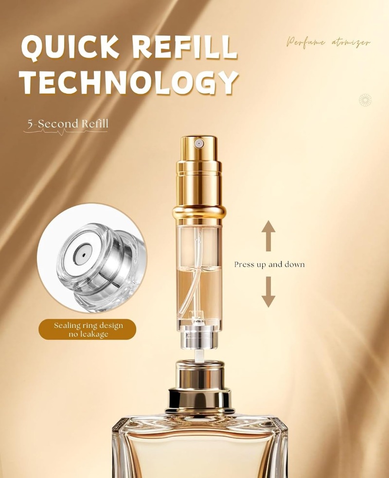 زجاجة رذاذ عطر للسفر قابلة لإع - مراجعة Luxury Skincare Packaging وسعره